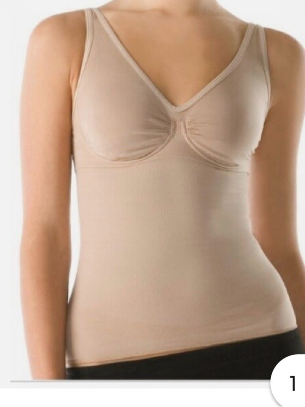 #839 SPANX New With Tags Nude Slim Cognito Cami with Built-In Shelf Bra